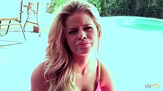 Emo brunette girlfriend licks fingers perfect blonde's small wet tits pussy