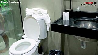 big ass brazilian niki niquita shakes tan lines in shower after monster cock creampie