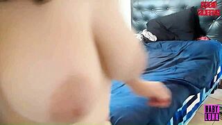 She starts with deep kisses, slides to full body licks and ends on eager foot worship.