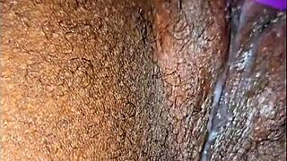 oh man hottest ebony babe fingers shaved pussy to wild orgasm
