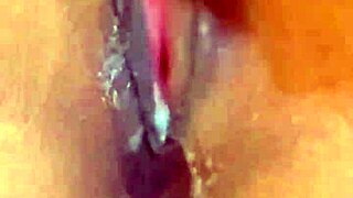 gostosa's natural tits bounce as she guides your load with dildo suck 😘💦