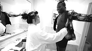 curvy pawg bimbo bombshell chokes on bbc deepthroat before doggystyle pounding