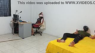 step sister sits watching me stroke cock close