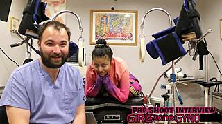 Doctor Tampa Explores Raya Nguyen's Urethra in Close-Up Clinic Session