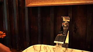 Public BATH ROUGH FUCK Till Creampie with Fit Muscular Couple Doggystyle!