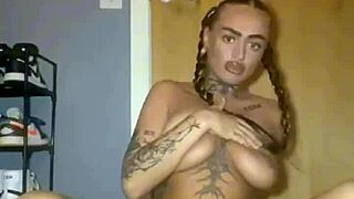 goth beauty with massive tits fingers ass to explosive orgasm