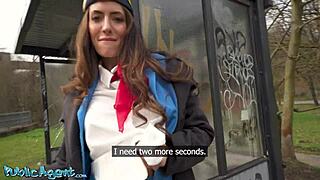 Public Agent: Big Tits Coco Bae's POV Blowjob Turns into Outdoor Hard Fuck!