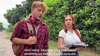 Blonde Student Bent Over Classroom Desk Takes Big Cock Doggystyle After Class