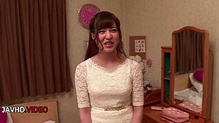 busty mai ogino jav amateur hides intense asian blowjob skill