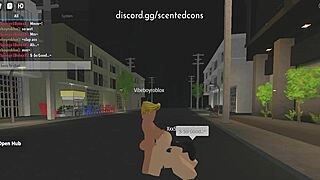 Roblox bitch bends over for stepbro's hard pussy pounding