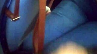 Risky Public Bus Blowjob with Best Friend Almost Gets Us Caught Flashing Tits