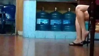 I can't get enough of this mature chinese slut nearly nude and begging for it