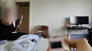 stepmom flashes tits outside while husband shows off huge cock!