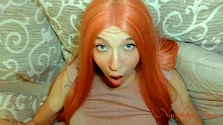 Horny Teen in Dress Seduces Stepdad with Big Cock Doggystyle Creampie