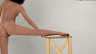 Sexiest Ballerina Babe Spreads Legs Wide for Intense Pussy Play