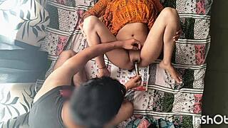 whoa i shaved bhabhi's creamy pussy smooth then slammed her hard 😍💦