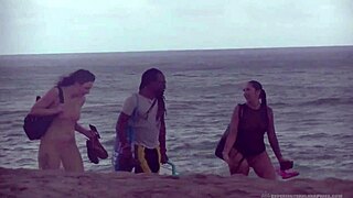 i filmed my exhibitionist wife stefanie mafra's interracial caribbean beach pounding