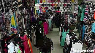 the slutty blonde teen grabs that cock and fucks it balls deep till she cums hard