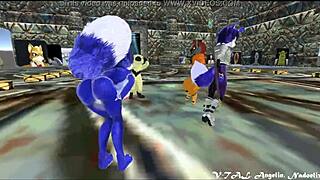 Krystal's sensual dance in VRChat
