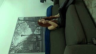 daisy marie teases her redhead ass with anal play