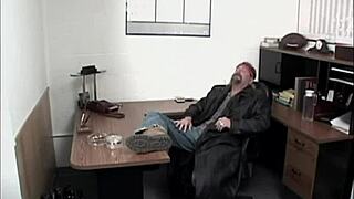 Blonde bitch teases with big tits for hardcore blowjob fucking