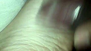 wife gives footjob with her soft feet 😍