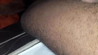 wife gives footjob with her soft feet 😍