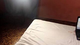 She catches him masturbating and he fucks her pussy hard