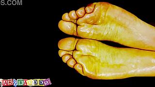 Wet Oily Foot Massage