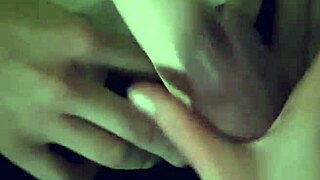 The couple dives into kinky frottage and handjob fun with a strap-on during their naughty session