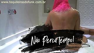 débora fantine gets massaged by well-endowed guy