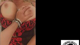 Blonde milf bimbo Karen Fisher engages in seductive, teasing encounters.