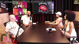 Ebony Brunette's Intense Kiss Sparks Motel Passion