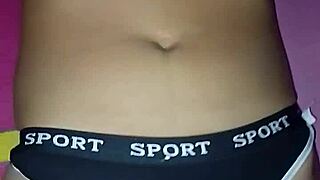 I was recordin my cuz while she was touchin herself. She licked her pussy an came hard.