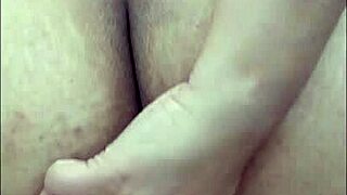 Redhead with big ass penetrates herself with dildo and toys during masturbation. She moans loudly in the process.