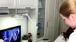 pretty girl with sexy legs and gorgeous ass came for waxing