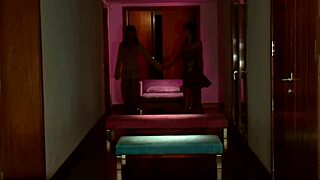 Two cute babes are fondling each other on live webcam.