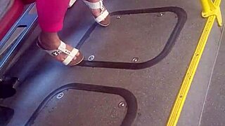 Amazing hidden candid mature foot play featuring ass and feet in exciting scene!