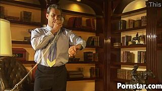 Autumn Bliss dominates with her skinny body and big boobs in this hardcore scene.