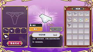 succubus riding hard in this hentai game, big tits bouncing wildly