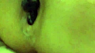 Hey, watch this solo guy play with his anal toy.