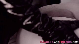 Shemale in Latex Bangs Her Boy Hard! What a Wild Ride!