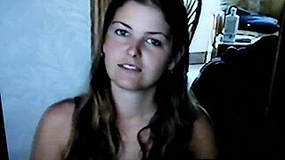 Hey, watch this sexy brunette take it doggystyle from behind!