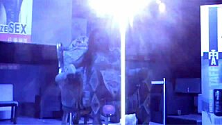 These pornstars striptease and use dildos for lap dances outdoors!