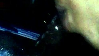 Sloppy ebony blowjob video from 2013 featuring deepthroat and cum in mouth