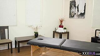 sexy big tits milf blonde gets a deep massage from the pro