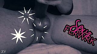 Feeling intense pleasure pumping my big cock solo