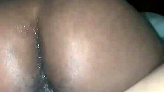 Ebony Woman Rides Cock Crazy In Pov Creampie