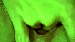 Cybersex spying on a close up of a webcam babe