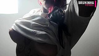 Fit Brazilian Babe Exhibits Silicone Tits And Tail 😏